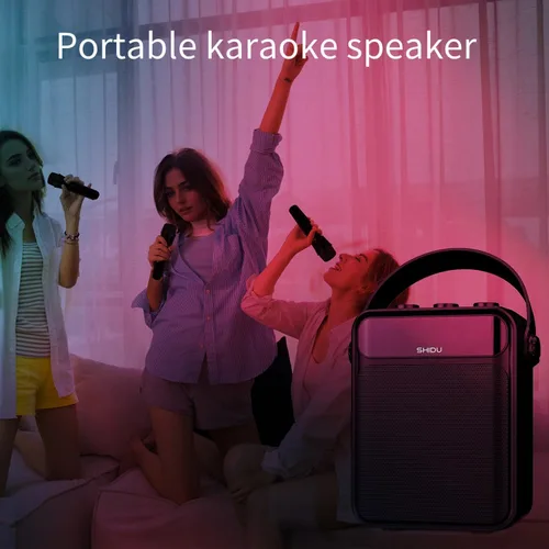 Vista 8 de SHIDU Amplificador de voz de 40 W con micrófono inalámbrico de mano, amplificador de voz inalámbrico para profesor, amplificador de potencia