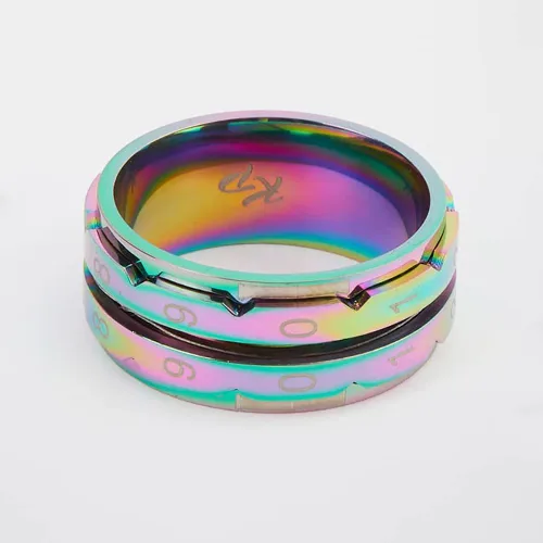 Vista 7 de Yarn Ave Anillo de contador de filas de arco iris, accesorio de herramienta útil para tejer y ganchillo, herramienta manual de seguimiento