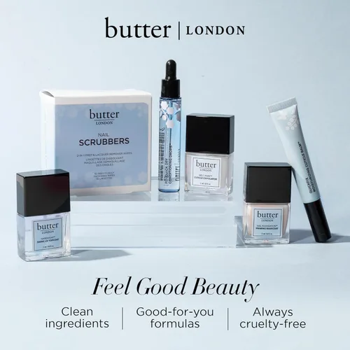 Vista 6 de butter LONDON Bálsamo corporal probiótico de suero de leche, calma e hidrata la piel, manteca de karité, aroma a champán, libre de crueldad animal
