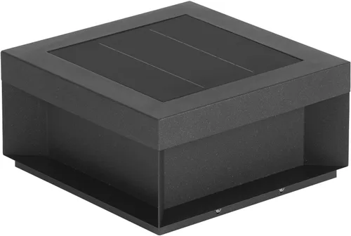 Vista 9 de MVBT Luz solar de poste de 11.8 pulgadas, luces de pilar modernas para exteriores, impermeable, 3000 K, lámpara LED de columna de puerta de patio