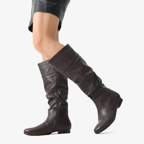 Vista 5 de DREAM PAIRS Botas altas hasta la rodilla para mujer