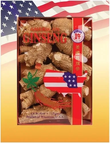 Vista 5 de Hsu's SKU 0109-8 - Raíces de ginseng americano de Wisconsin, caja de 8 onzas, raíces enteras premium, caja jumbo de 8 onzas
