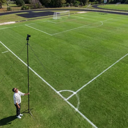 Vista 3 de Glide Gear TST 12 - Soporte de trípode de 12 pies, secciones telescópicas acolchadas con aire, construcción de aluminio resistente, altura