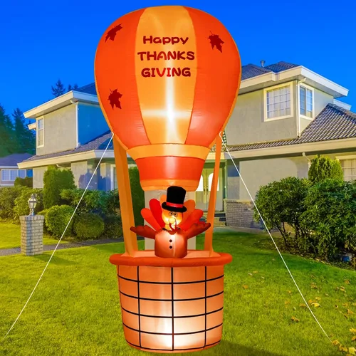 Onory Pavo inflable de Acción de Gracias de 7 pies con luces LED integradas