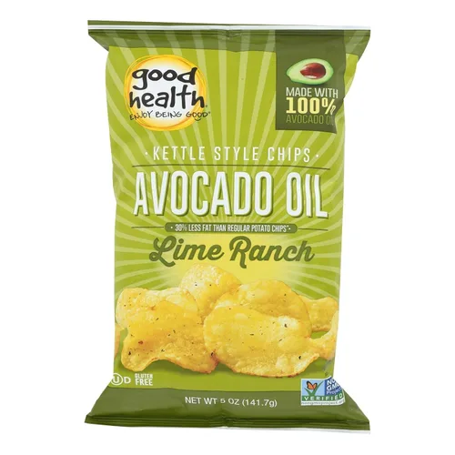 Vista 10 de Good Health Chips de barbacoa estilo hervidor de aceite de aguacate, bolsa de 5 onzas (4 bolsas)