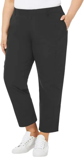 Vista 4 de Kirkland Women's 4-Way Stretch Ankle Travel Pants Lightweight Water Resistant Elastic Waist Work Pants with Pockets - Black 12