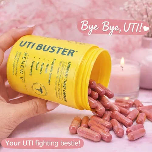 Vista 3 de UTI Buster Cápsulas Urinarias 25,000 mg de arándano y D-manosa y VIT.C- 60 cápsulas