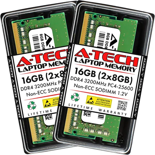 Vista 12 de A-Tech Módulo de actualización de memoria DDR4 3200 MHz SODIMM PC4-25600 (PC4-3200AA)