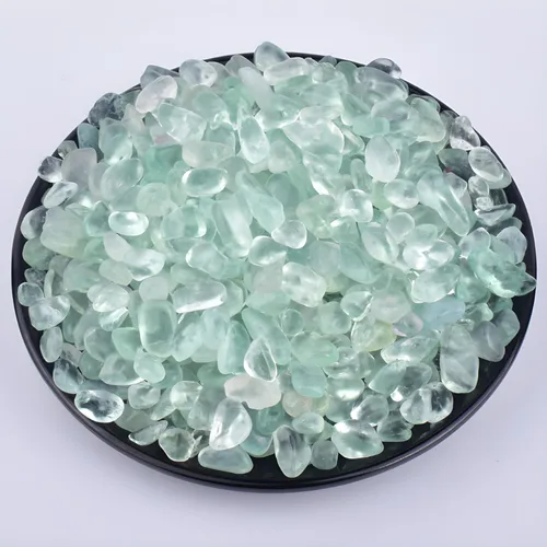 Vista 26 de Chips de Cristal de Amazonita Pulida 200 Piezas - 0.3" 10 oz Chips de Piedra Pulida Chips de Piedras de Vidrio Marino Triturado Piedras de Cristal