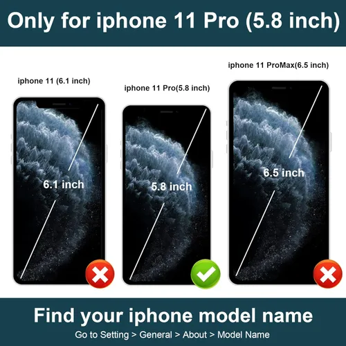 Vista 2 de Folosu Funda compatible con iPhone 11 Pro con soporte para tarjetas, rotación de 360°, soporte de anillo de dedo con función atril, protección RFID