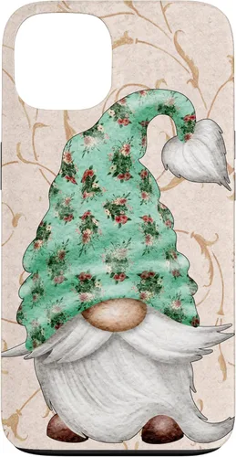 Vista 7 de Floral Shabby Chic Design with Cute Gnomie for Summer Gnome Case for iPhone 17