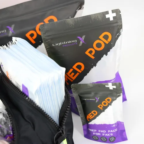 Vista 3 de Lightning X Value Compact Medic First Responder EMS/EMT - Bolsa de trauma con kit de llenado estándar B, color negro