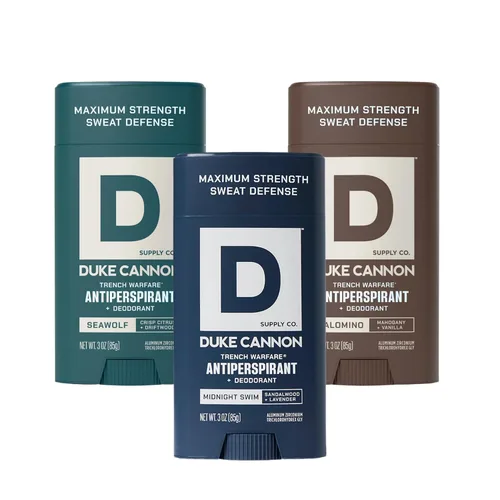 Duke Cannon - Desodorante antitranspirante para hombres, paquete de 3, 3
