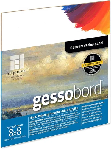 Vista 36 de Ampersand Art Supply Panel de Pintura de Madera con Gesso: Serie Museo Gessobord, 24" x 30", 1-1/2" Perfil Enmarcado