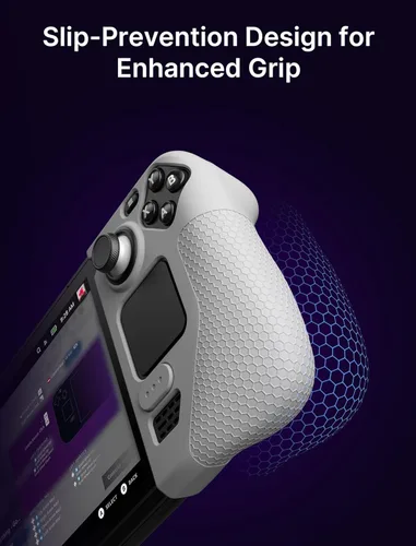 Vista 3 de JSAUX Silicone Grip Protection Case for Steam Deck OLED and Steam Deck LCD, Steam Deck Grip, Steam Deck GripSkin, GripArmor Silicone Sleeve Set