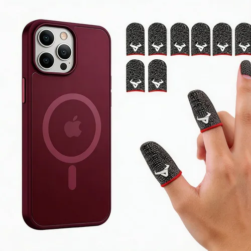 Vista 12 de Miracase - Funda magnética para teléfono 17 (compatible con MagSafe) con protector de pantalla de grado militar, funda mate translúcida antihuellas