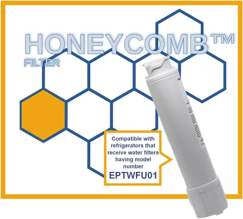 Vista 3 de EPTWFU01 Modelo compatible con Honeycomb Filtro de agua de repuesto para refrigeradores Frigidaire