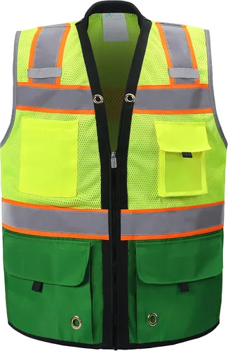Vista 16 de Shine Bright Chaleco de seguridad – Alta visibilidad con correas reflectantes y bolsillos – Premium, suave, duradero y transpirable