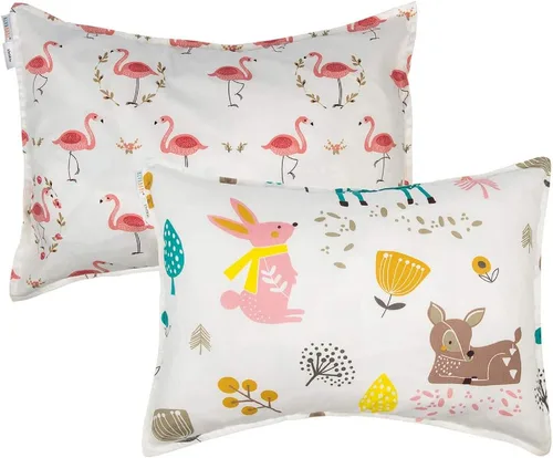 Vista 14 de ALVA BABY - Funda de almohada para niños pequeños de 13 x 18 pulgadas o 12 Bean Velvet-beige