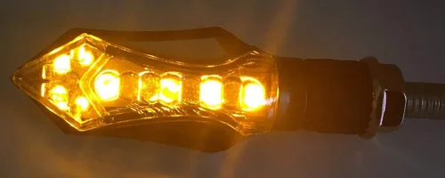 Vista 5 de Black Clear Lens Turn Signals LED Lights Blinkers Indicators Compatible for 2017 Kawasaki Ninja H2R