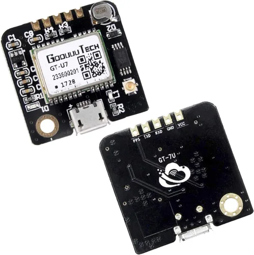 Vista 2 de GT-U7 Módulo GPS Receptor GPS Navegación Satélite Posicionamiento NEO-6M con 6M 51 Microcontrolador STM32 R3 + Antena GPS activa I-P.EX Alta