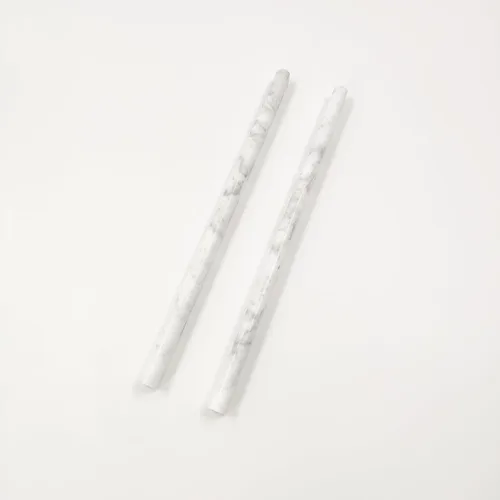 Vista 7 de Paquete de 15 revestimientos de mármol blanco Carrara de 0.5 x 12 pulgadas, borde de mármol pulido para salpicaduras de cocina, baño y ducha