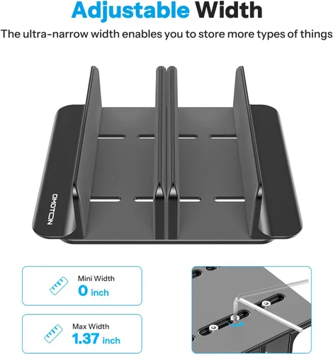 Vista 8 de OMOTON Soporte para laptop y soporte vertical para portátil de 3 ranuras