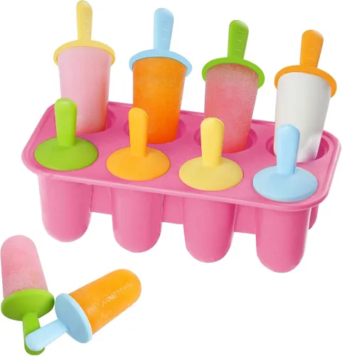 Vista 11 de Miaowoof, moldes de silicona para paletas para niños pequeños, moldes de paletas pequeños de silicona premium sin BPA de 6 cavidades, molde