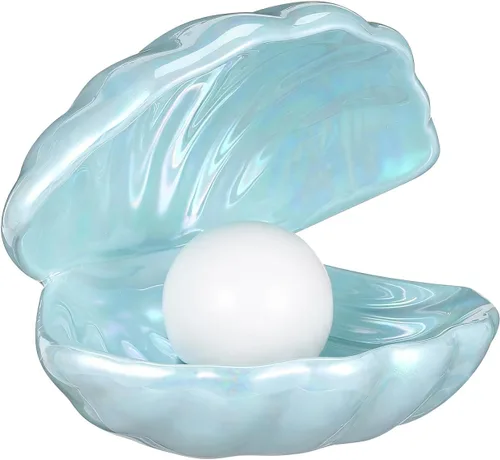 Vista 10 de IMIKEYA - Luz de perla de concha, cerámica blanca, LED Blanco