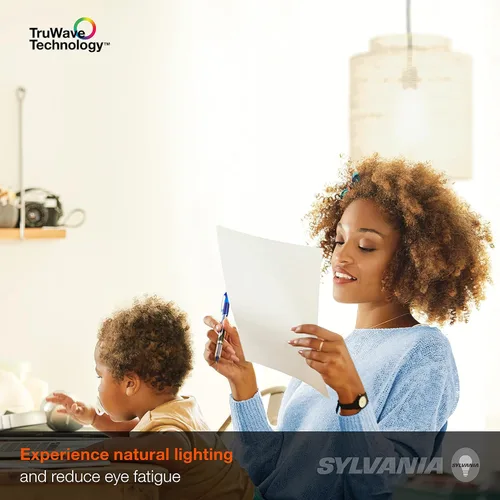 Vista 6 de SYLVANIA - Bombilla LED TruWave Natural Series BR30, equivalente a 65 W, eficiente 7 W, base media, regulable, 650 lúmenes, esmerilada, 2700 K