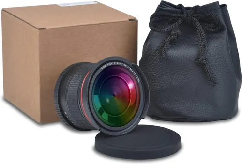 Vista 6 de 52mm 0.35x Lente gran angular de pescar para cámaras Nikon D5100 D5200 D5300 D5500 D3000 D3100 D3200 D3300 D3400 D3500 D7000 D7100 DSLR