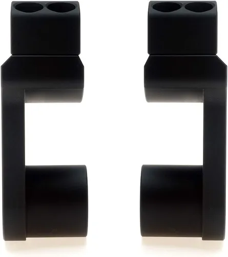 Vista 6 de Elevadores de manillar pivotantes de 2 pulgadas de altura – Abrazaderas universales de barra de motocicleta de aluminio Billet para manillar de 7/8