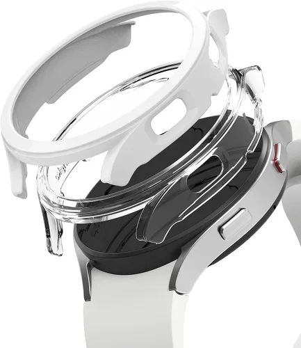 Vista 11 de Ringke Funda delgada [paquete de 2] compatible con Samsung Galaxy Watch 4 de 1.575 pulgadas (1.575 in), bisel Watch4 [solo marco] cubierta dura