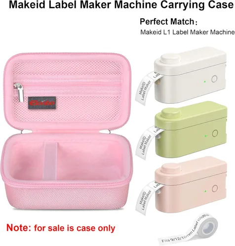 Vista 2 de Elonbo Makeid L1 - Estuche de transporte para máquina etiquetadora Makeid L1, portátil Bluetooth, bolsa de almacenamiento para impresora