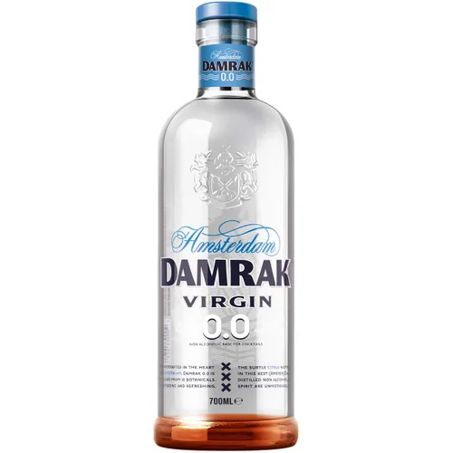 DAMRAK VIRGIN 0.0 - Espíritu destilado sin alcohol - Mocktails de ginebra de cítricos con mejor calificación - Mezcla deliciosos cócteles sin alcohol