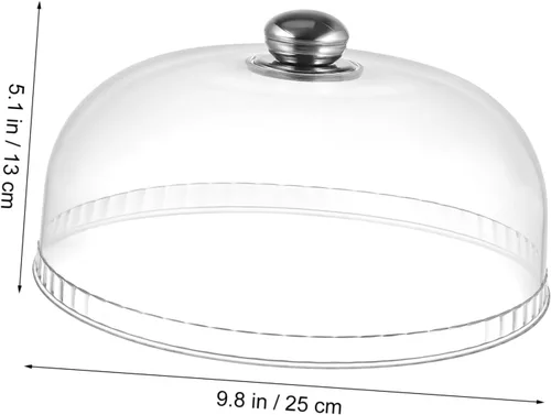Vista 2 de STOBOK Microwave Cover for Food, Plastic Transparent Cover Microwave Plate Cover Guard Lid Microwave Splatter Cover, Keeps Microwave Oven Clean