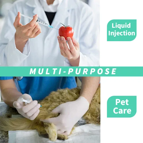 Vista 3 de 50 paquetes de jeringuillas desechables de 3 ml con aguja 23Ga de 1.0 pulgada, jeringuillas con bloqueo Luer, envueltas y esterilizadas