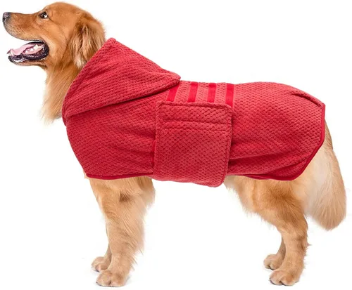 Vista 7 de Geyecete Pineapple Grid - Toalla de baño súper absorbente para perros y gatos, de secado rápido, color verde, talla XS