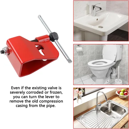 Vista 6 de Herramienta de extracción de manga de compresión para extractor de virola para manga de compresión de cobre de 1/2”, tubo de cobre de 1/2 pulgada