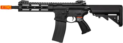 G&G Airsoft CM16 M4 Caja de cambios de metal completo de alto rendimiento Rifle AEG de 0.236 in con RAS y grúa integrados, máquina de combate