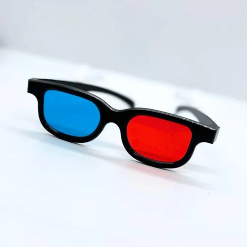 Vista 3 de Gafas de visión 3D rojo-azul para ver películas/juegos e imágenes en 3D en formatos rojo-azul, compatibles con monitores de computadora, televisores