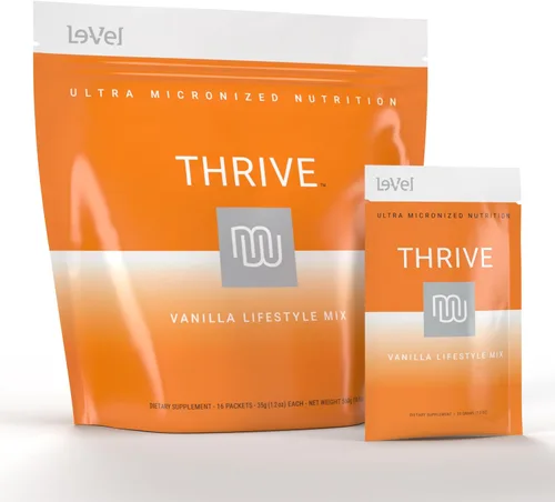Vista 10 de Thrive Protein Shake 16 Packets (35g Each) Gluten-Free, Pea Protein Blend, Probiotics, Fiber & Digestive Enzymes Supports Lean Muscle
