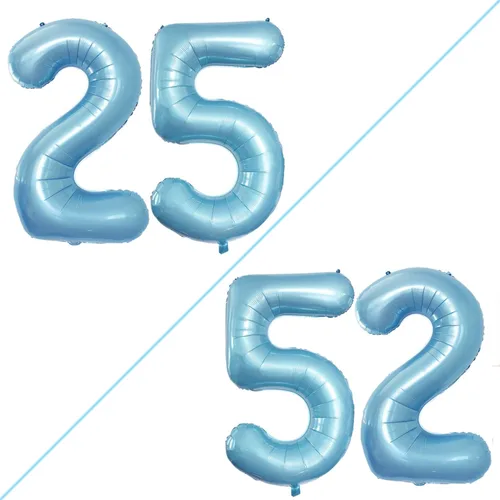 Vista 203 de GOER Globos con el número 80 para decoraciones de fiesta de cumpleaños número 80, globos de helio de aluminio jumbo de 42 pulgadas para 80 Oro rosa