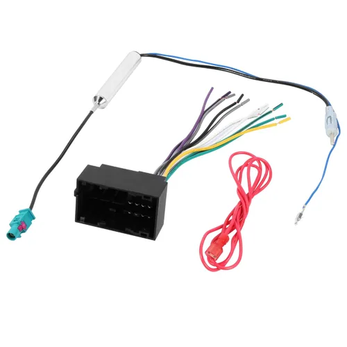 Vista 8 de Kit de arnés de cables de estéreo de coche RDBS y adaptador de antena para conectar una radio de posventa Compatible con vehículos Dodge Jeep Ram