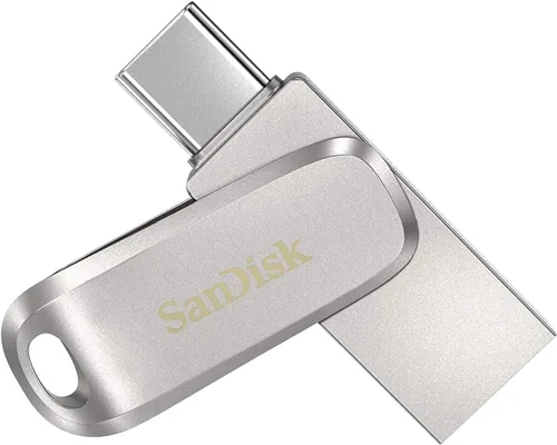 Vista 3 de SanDisk - Unidad flash USB tipo C de 256 GB Ultra Dual Drive Luxe para teléfonos inteligentes, tabletas y computadoras, unidad USB 3.1 de alta