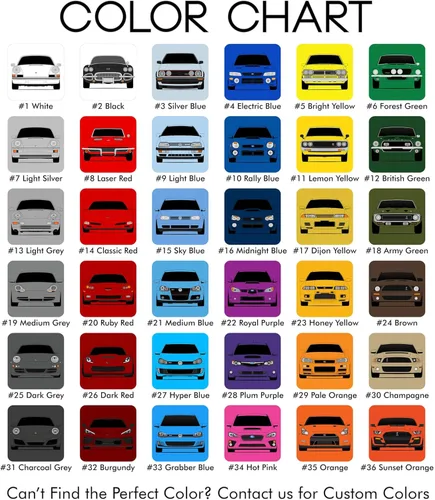 Vista 3 de Custom Car Posters CUSTOMIZABLE COLOR Handmade Poster compatible with Fiat Topolino (1936-1955) Print Wall Art Décor - 11x14 Satin Print (Unframed)