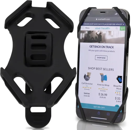 Vive Soporte universal para teléfono celular para bicicleta, automóvil, motocicleta, bicicleta, accesorios portátiles de silicona para Samsung,