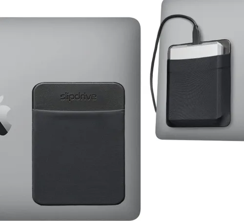 Vista 9 de Slipdrive - Funda portátil para disco duro para portátil - Unidad de estado sólido SSD - Adhesivo reutilizable - Funda de transporte para disco duro