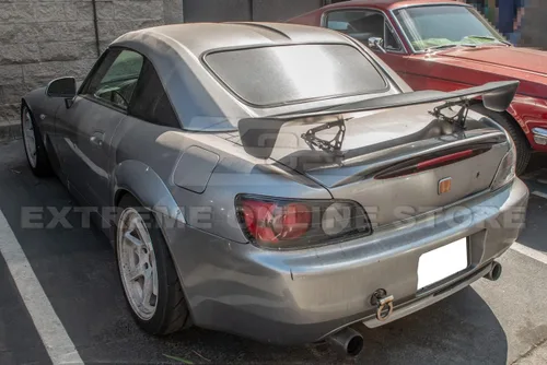 Vista 3 de Extreme Online Store Repuesto para Honda S2000 AP1 AP2 2000-2009 Alerón trasero negro de plástico ABS estilo JDM CR