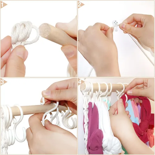 Vista 3 de ALinmo Soporte para diadema organizador de lazos para el cabello para niñas, diademas de bebé, accesorios para el cabello, organizador